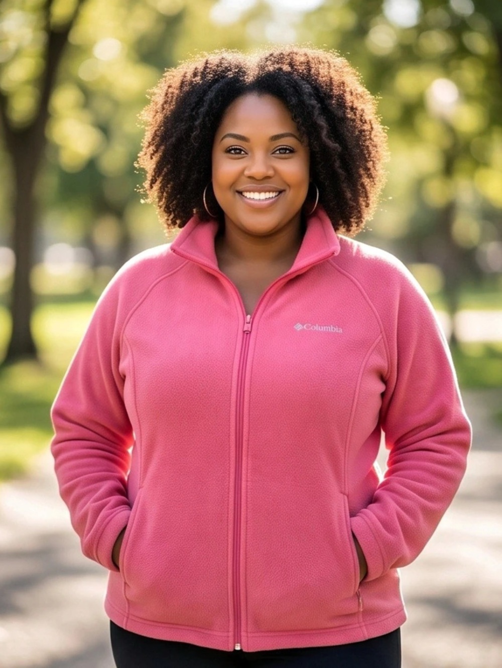 Columbia Benton Springs Full Zip Fleece Jacket Pink